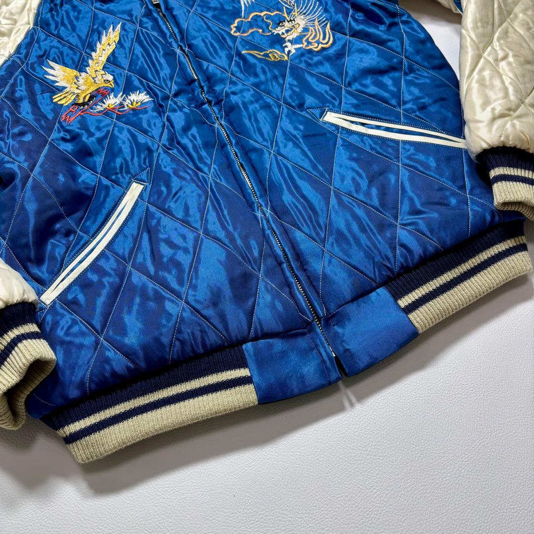 極美品・タグ付き✨ テーラー東洋 別珍 ホワイトタイガー イーグル キルティング