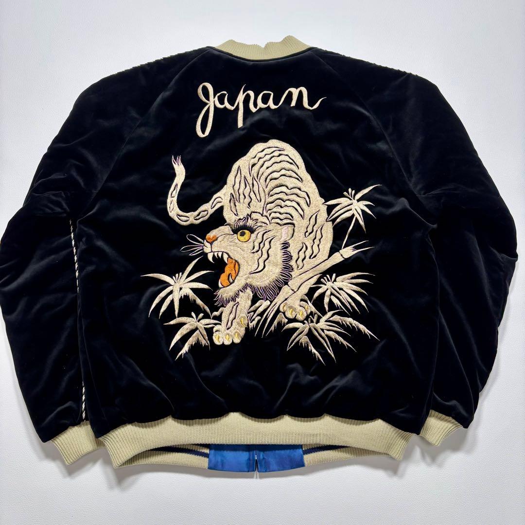 極美品・タグ付き✨ テーラー東洋 別珍 ホワイトタイガー イーグル キルティング