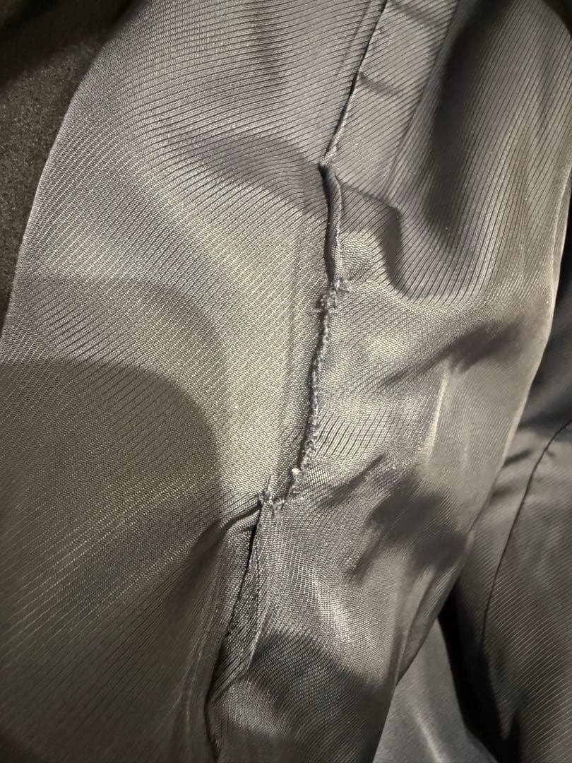 スティーブンアラン チェスターコート ウール ウエストベルト ネイビー M