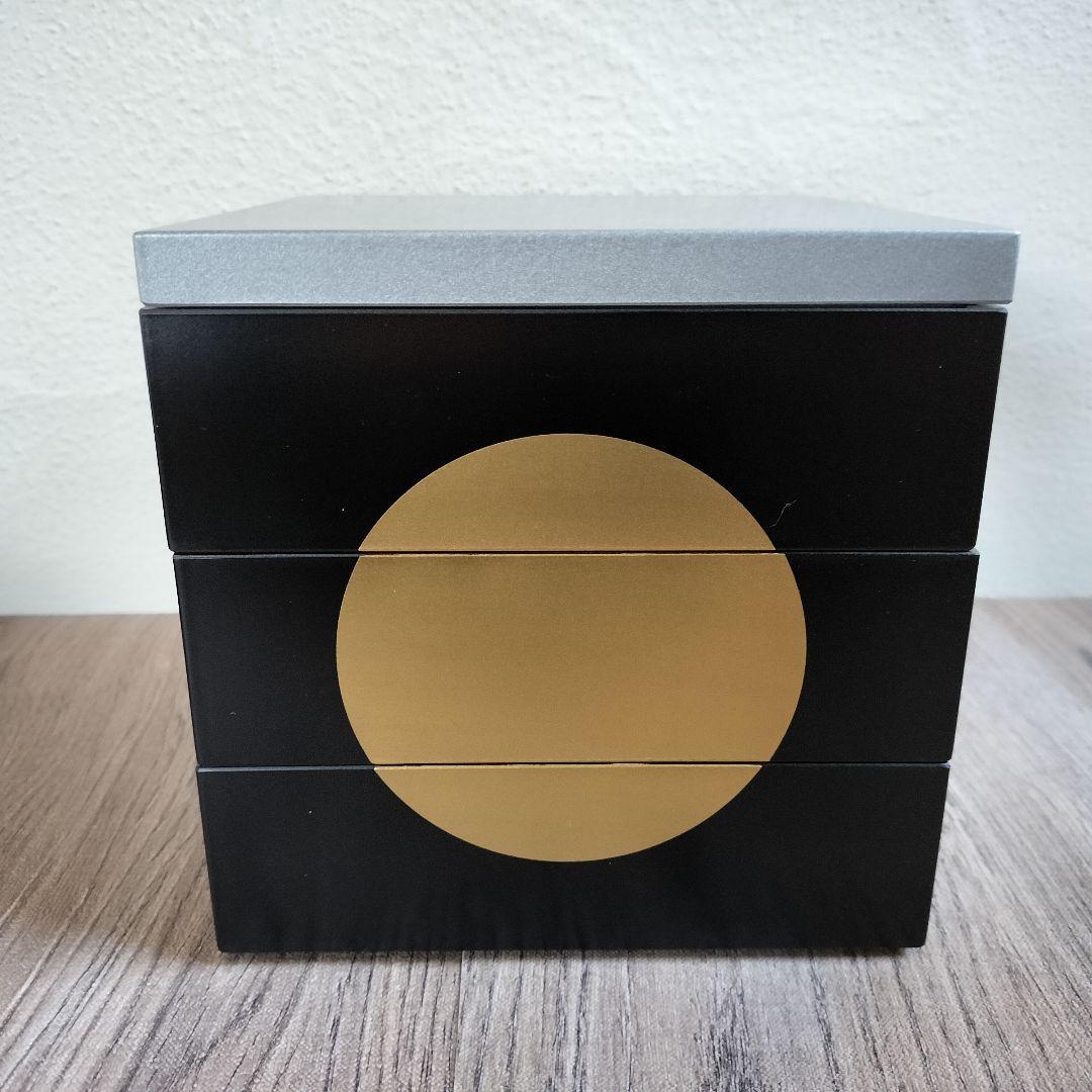 栗原はるみ 三段重 日月柄 重箱 お重　三重 お正月 おせち