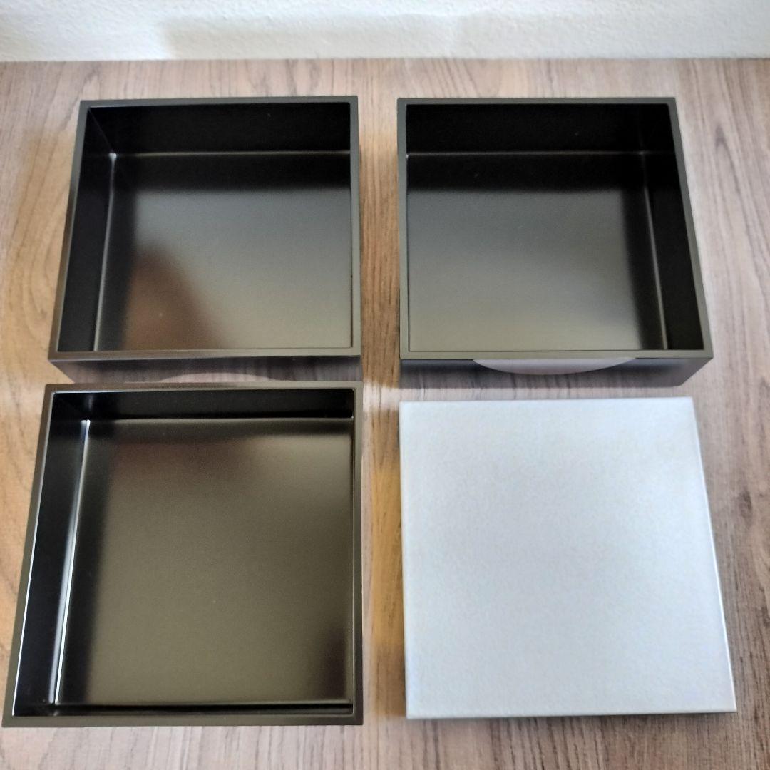 栗原はるみ 三段重 日月柄 重箱 お重　三重 お正月 おせち