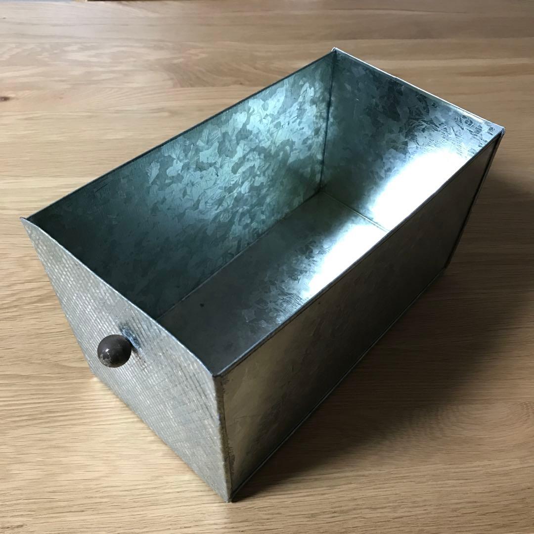 ブリキ　6段ボックス　引き出し　小物入れ　アンティーク家具