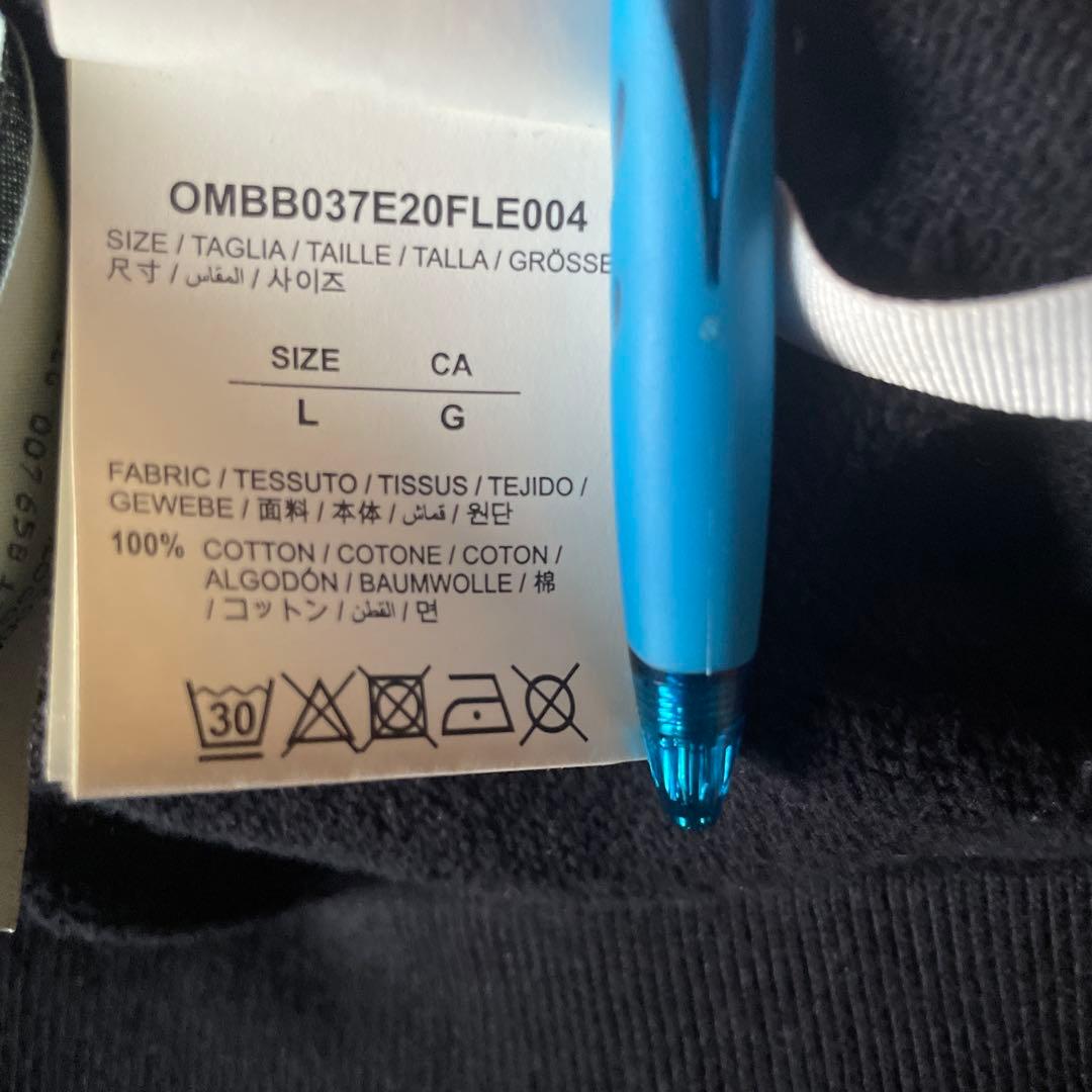 Off-White アートプリント ブラックパーカー