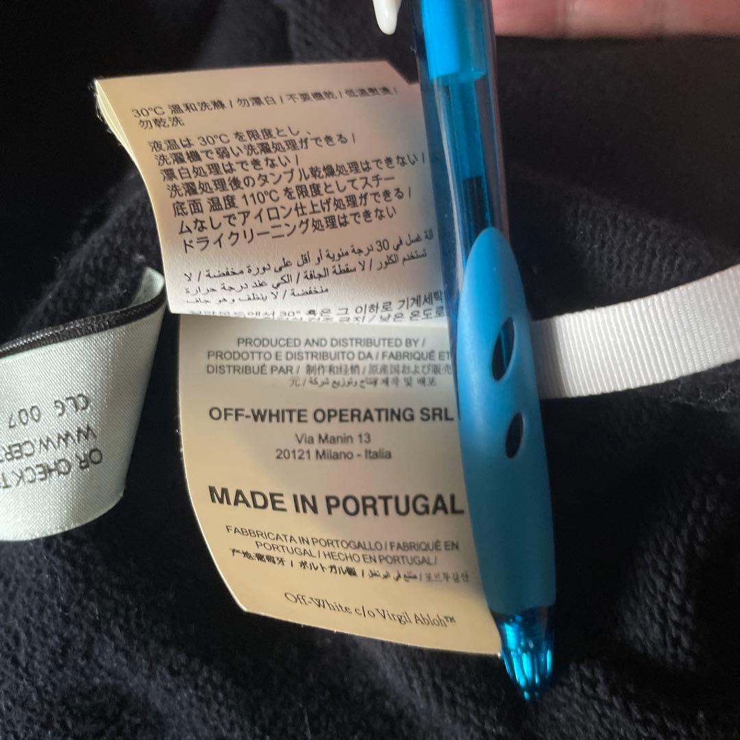 Off-White アートプリント ブラックパーカー