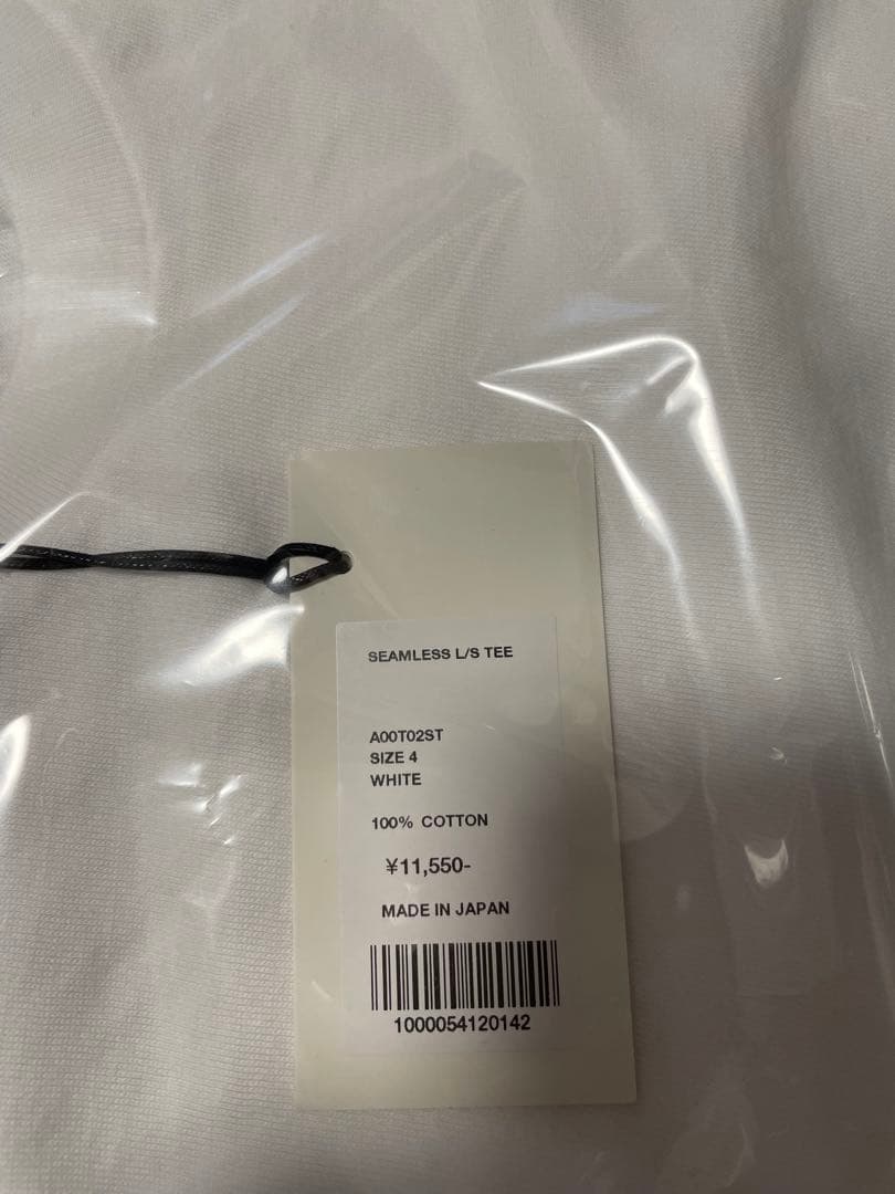 トップス AURALEE SEAMLESS L/S TEE SIZE4