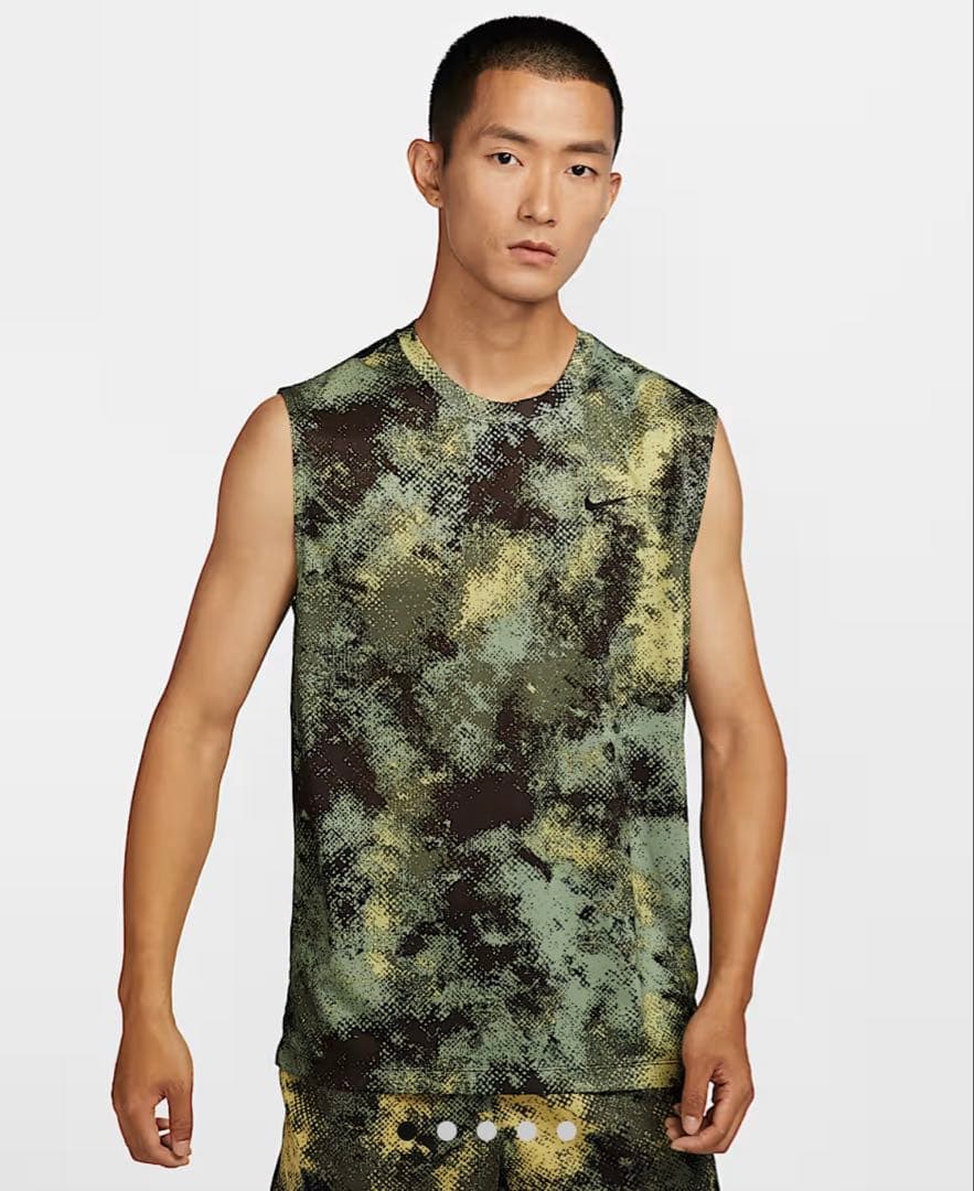 Nike カモフラノースリーブ パンツ セットアップ トレーニング 迷彩 ナイキ