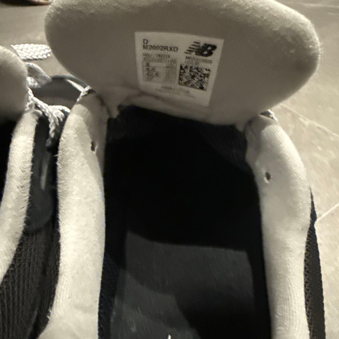 ぷーぷー New Balance M2002Rブラック/グレー スニーカー