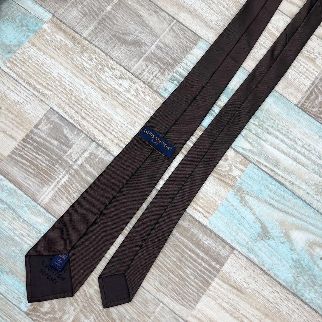 LOUIS VUITTON 　ルイヴィトン　ネクタイ　LV　マルティエ　ブラウン