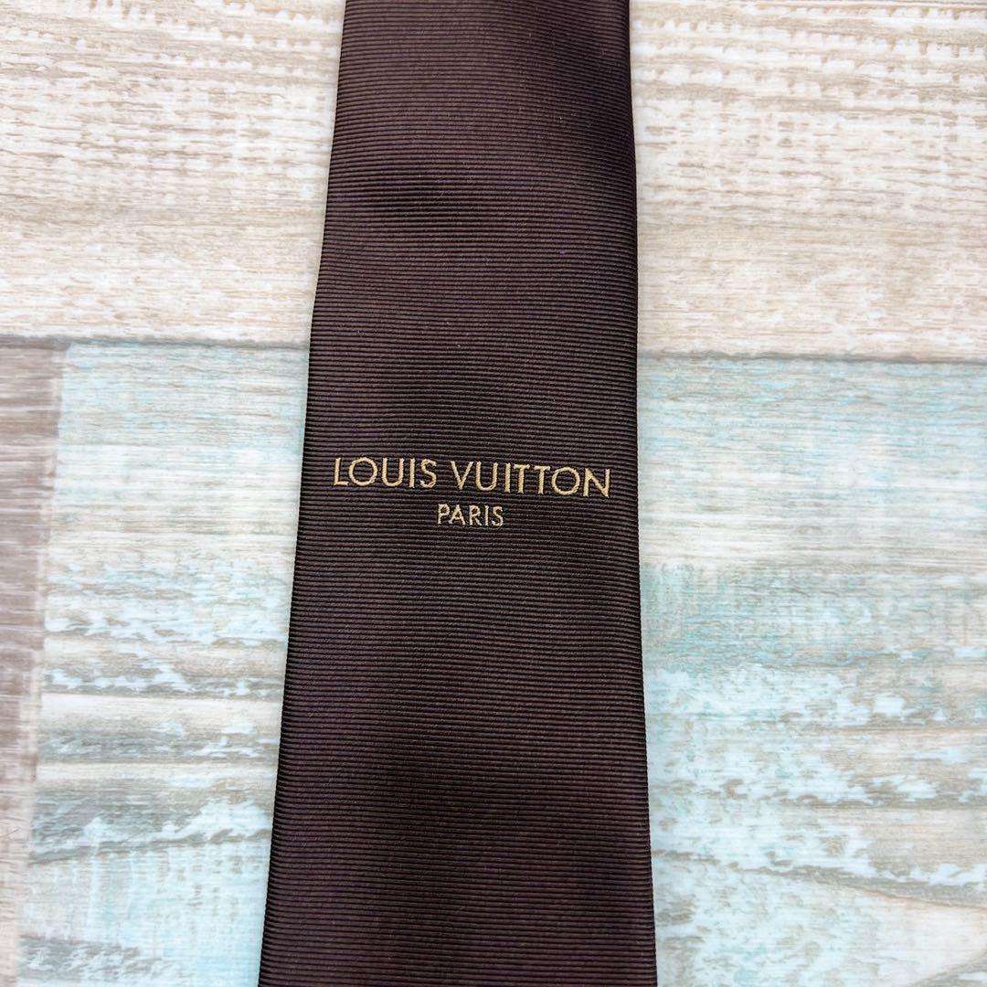 LOUIS VUITTON 　ルイヴィトン　ネクタイ　LV　マルティエ　ブラウン