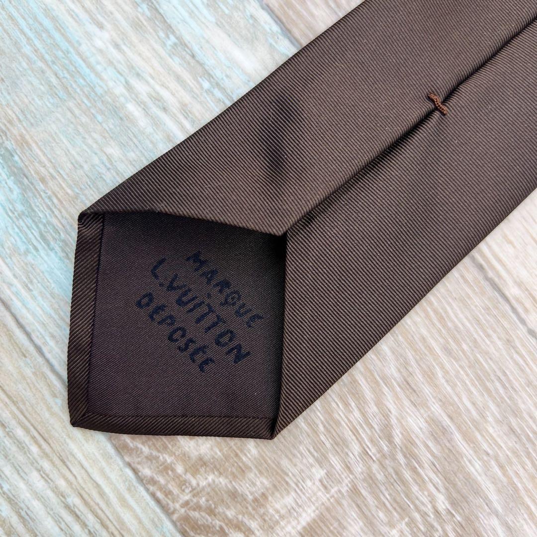 LOUIS VUITTON 　ルイヴィトン　ネクタイ　LV　マルティエ　ブラウン