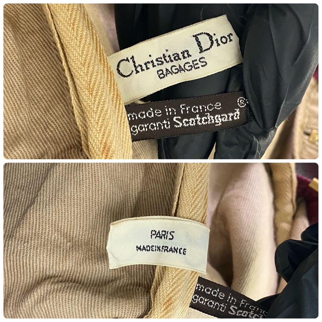 クリスチャン ディオール トロッター柄 ボストンバッグ レッド