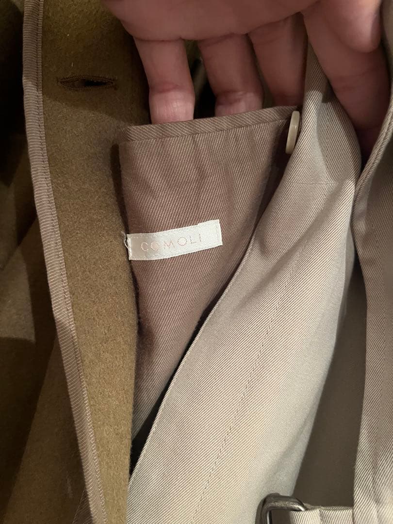 COMOLI 21AW ライナー付きコットンギャバタイロッケンコート