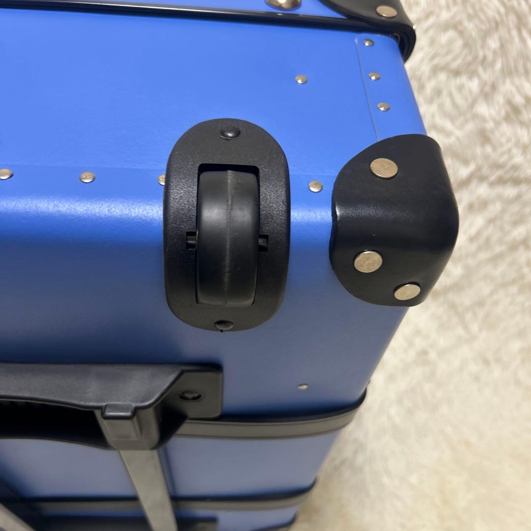 【美品】GLOBE TROTTER スーツケース ロイヤルブルー　二輪