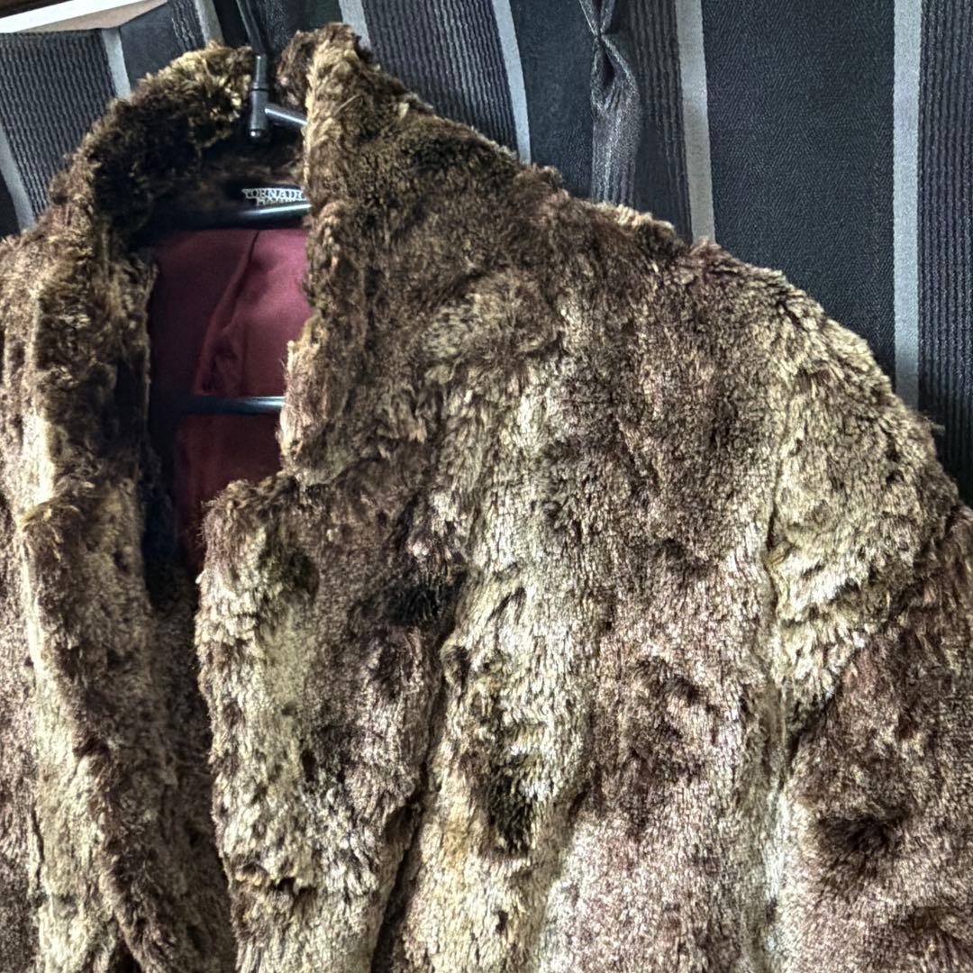 トルネードマート　ヴィンテージ　フェイクファー ロングコート