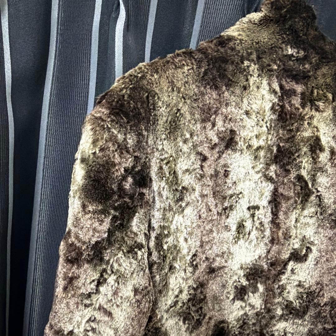 トルネードマート　ヴィンテージ　フェイクファー ロングコート