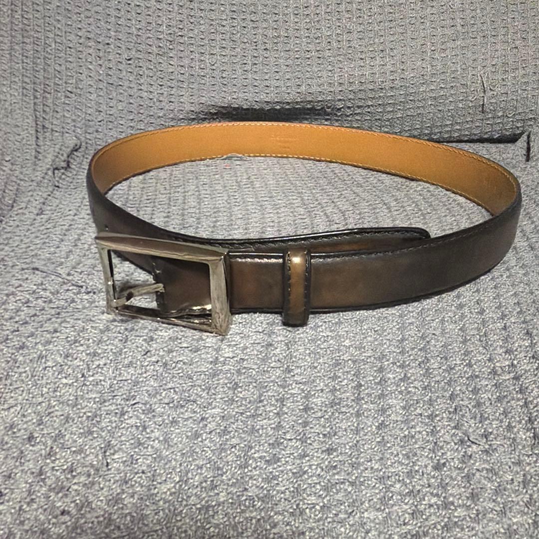 Berluti レザー ベルト ブラウン