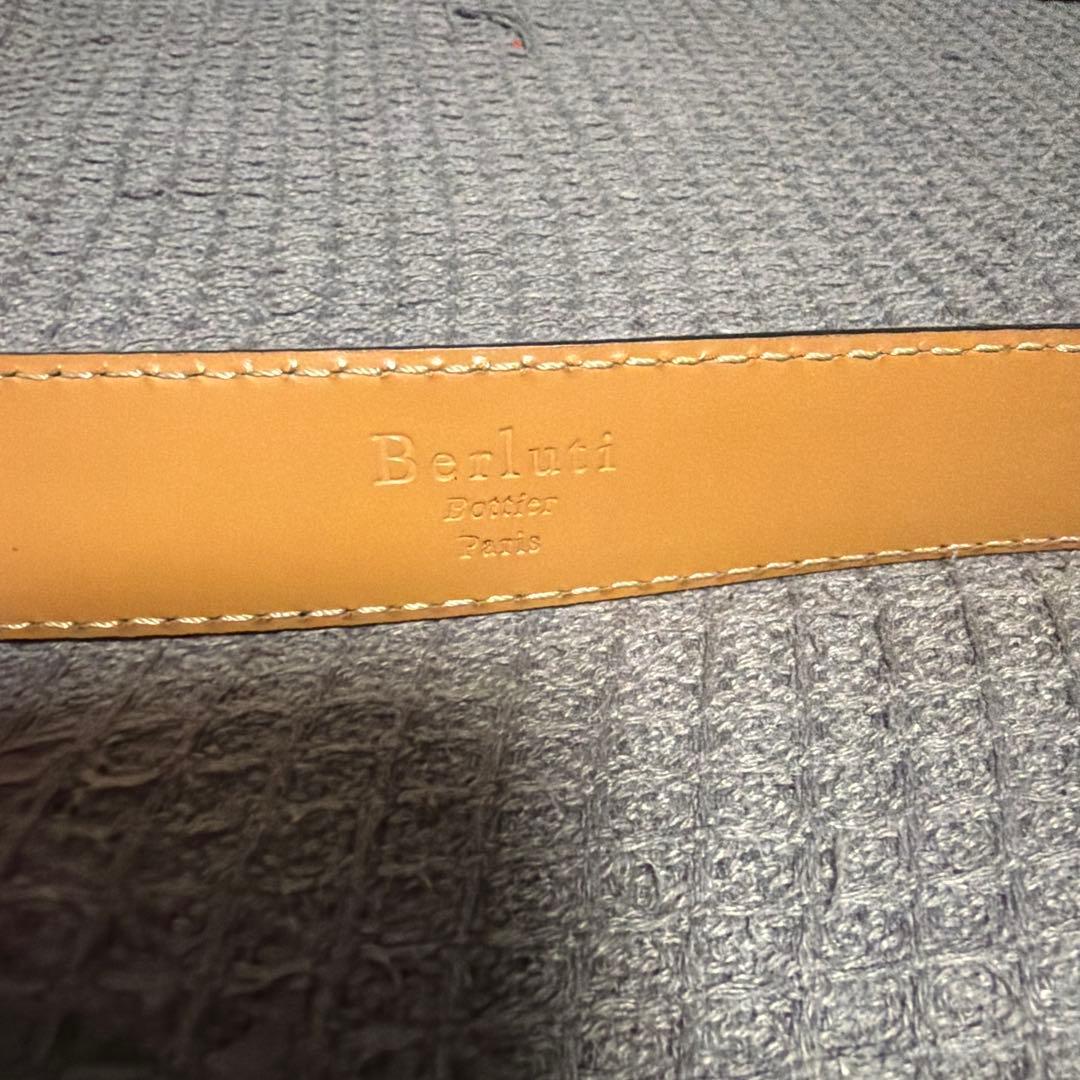 Berluti レザー ベルト ブラウン