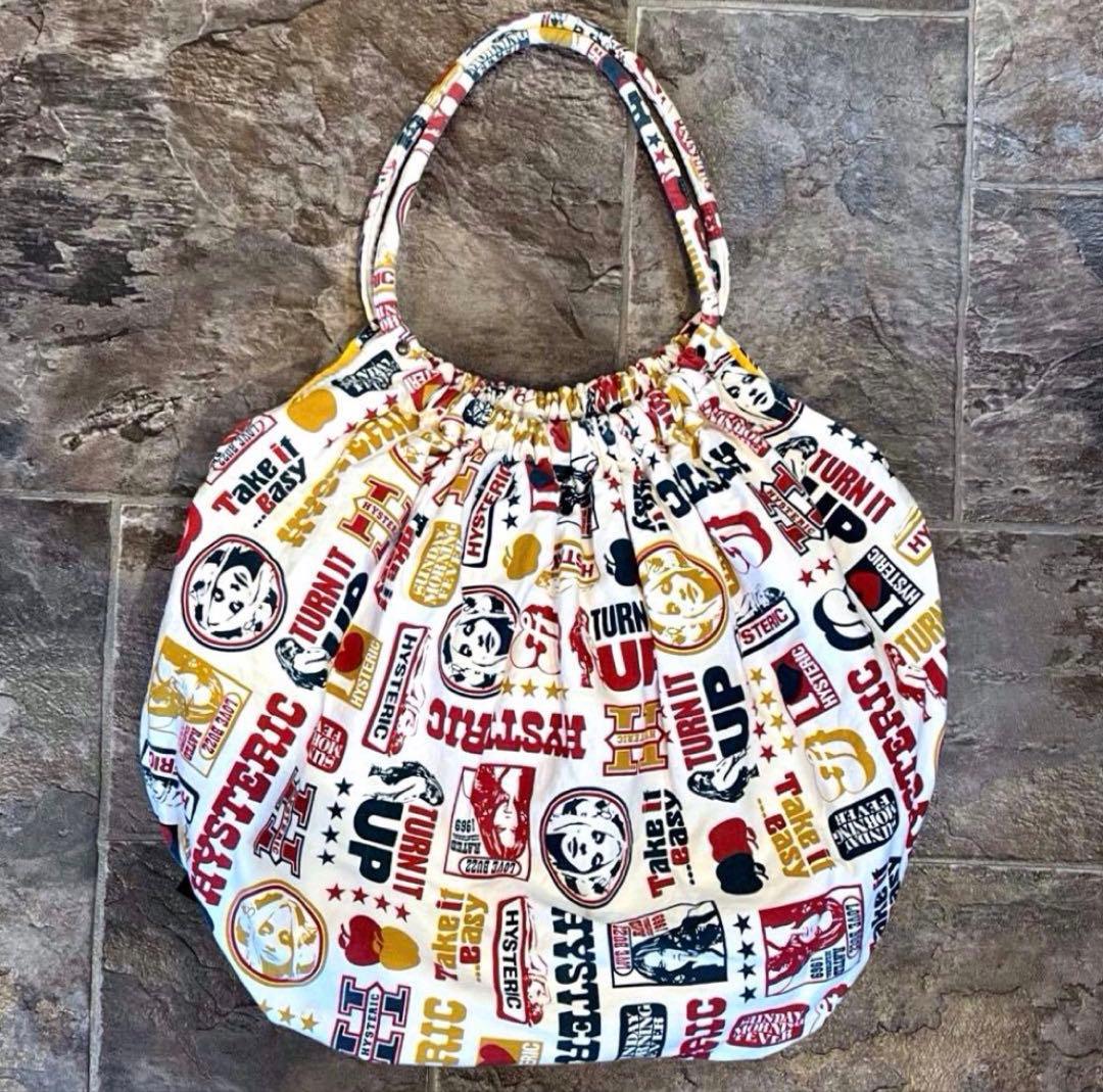 【極美品】HYSTERIC GLAMOUR ヒスガール ロゴ ポーチ付きバッグ大