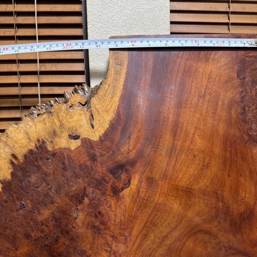 花梨　瘤杢　一枚木　天然木　天板　テーブルトップ　890×240~570