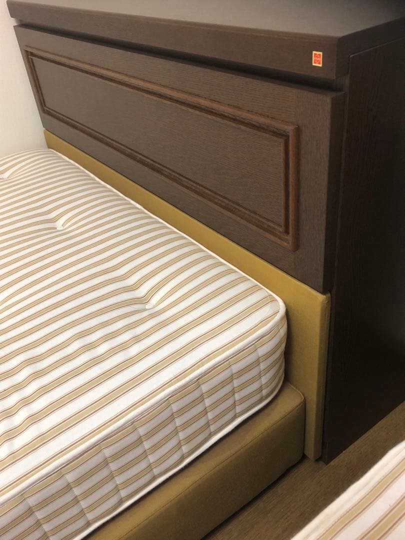 ナショナル製ベットフレーム♦️松下電工マットレス♦️シングルロング♦️3台あり♦️送料込