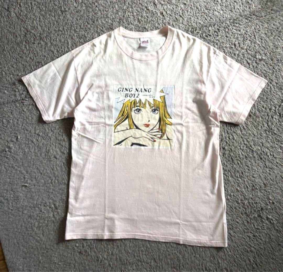 00s 銀杏BOYZ Tシャツ anvil 当時物　ピンク　Lサイズ