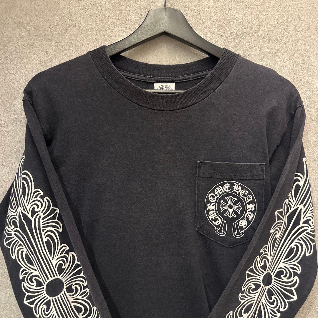 クロムハーツ ラスベガス限定ホースシューフローラルクロス 長袖Tシャツ