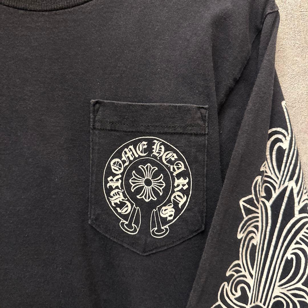 クロムハーツ ラスベガス限定ホースシューフローラルクロス 長袖Tシャツ