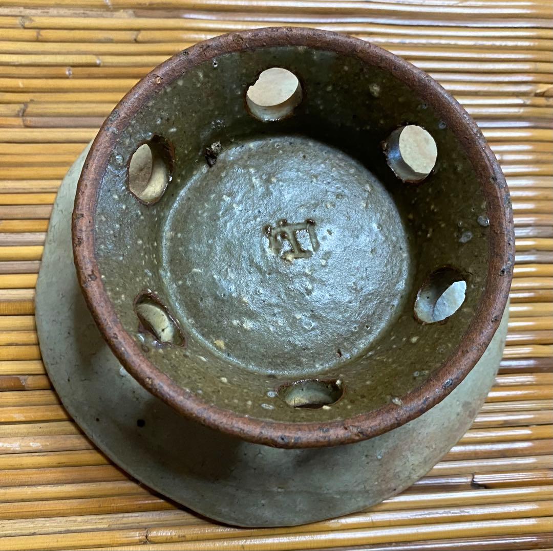 希少！陶器製の高台付き皿 5個セット