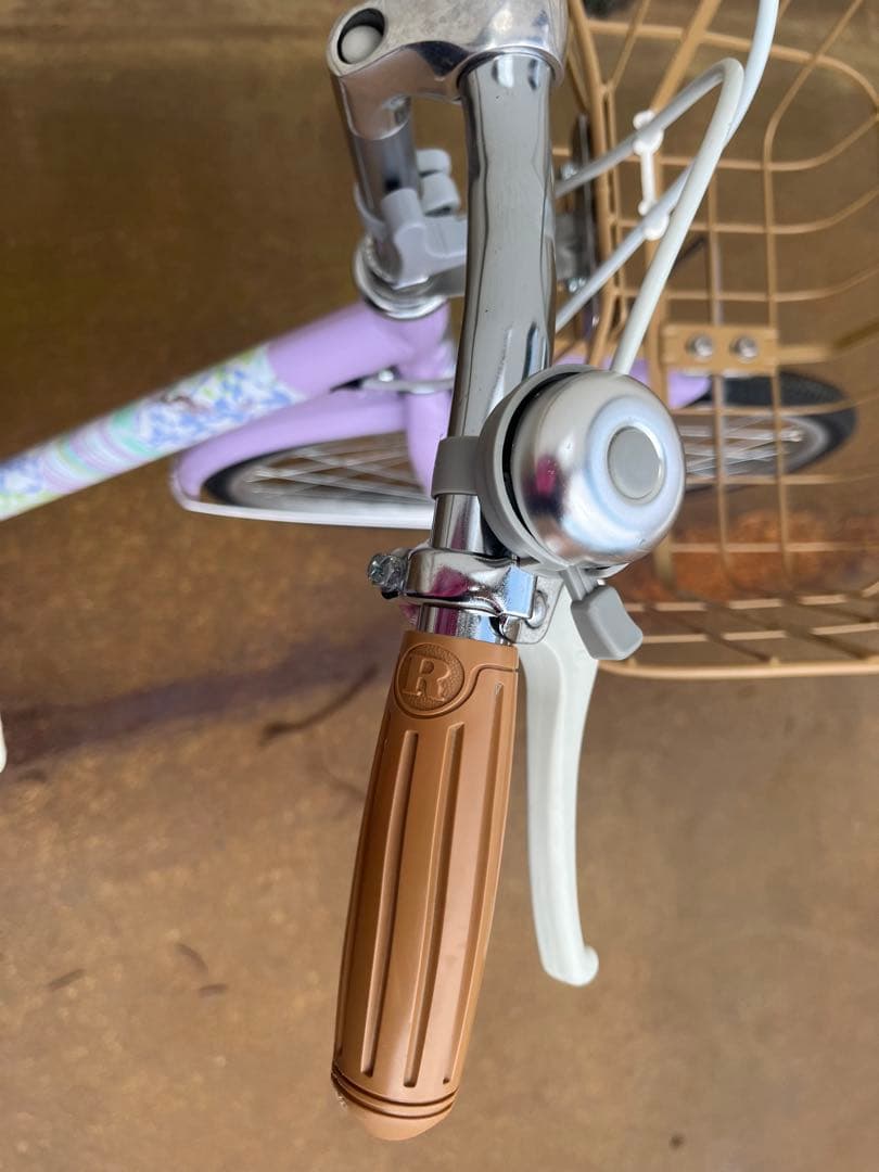 【山形県】ブリヂストン　24インチ　子供用自転車 ラベンダー色