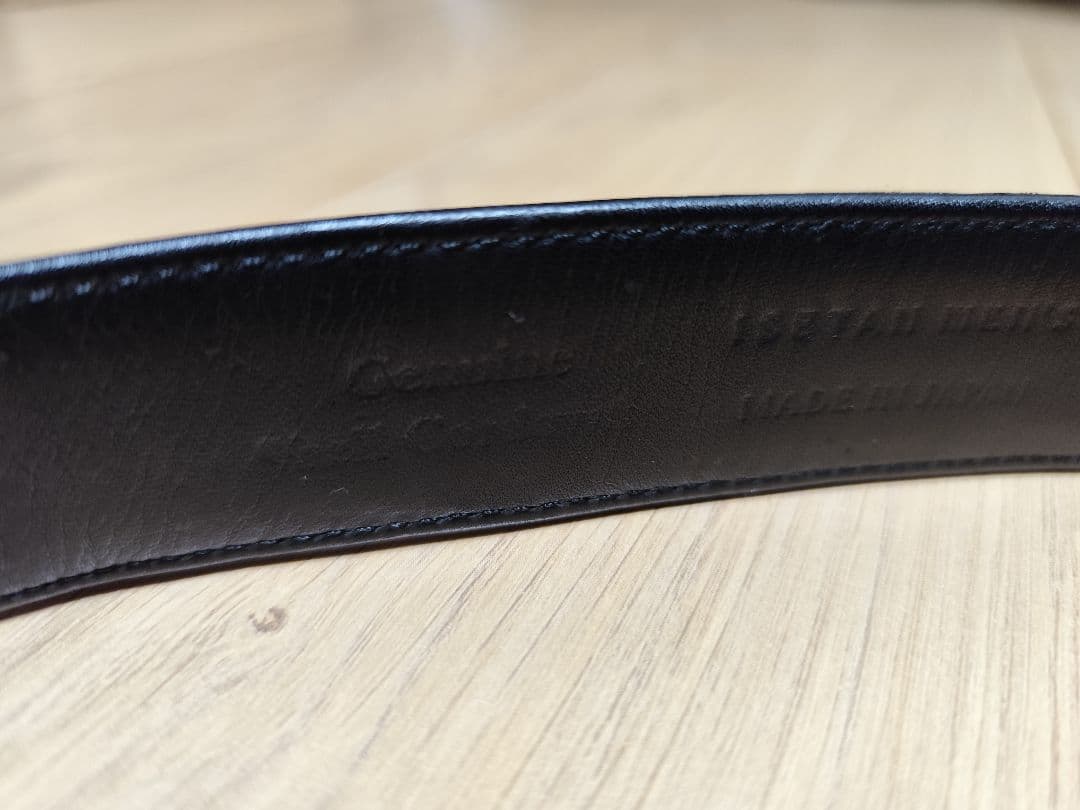 ISETAN MENs 100 コードバン ベルト 黒 ブラック レザーベルト
