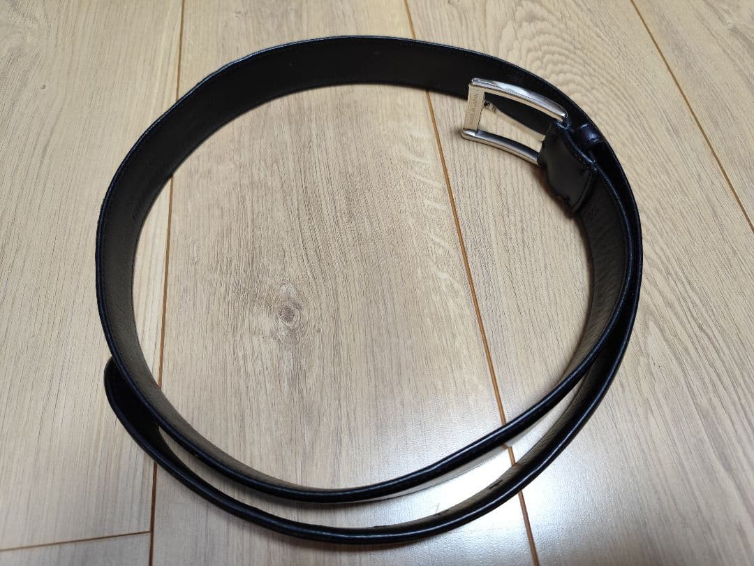 ISETAN MENs 100 コードバン ベルト 黒 ブラック レザーベルト