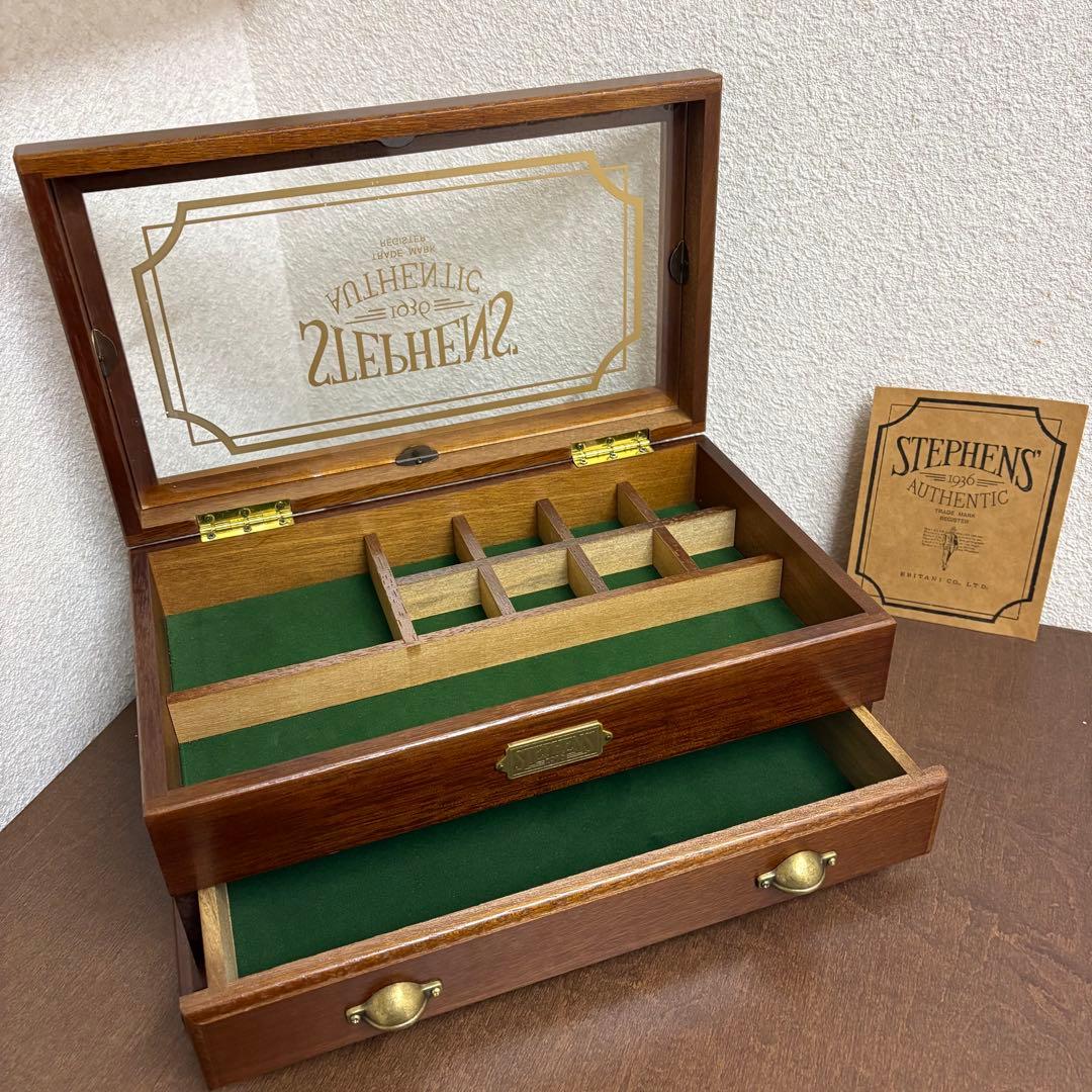 【希少】アンティーク stephens 1936 二段 コレクションケース　指輪