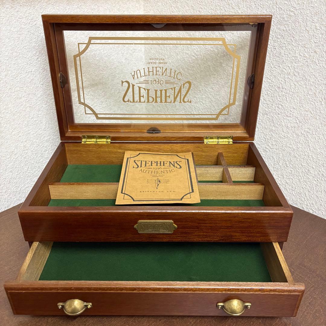 【希少】アンティーク stephens 1936 二段 コレクションケース　指輪