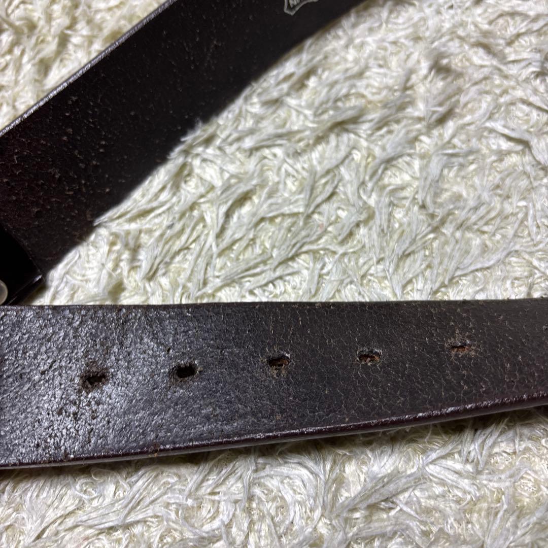 タグ付 リアルマッコイズ BUCO 本革レザー 太ベルト 28 ブラウン