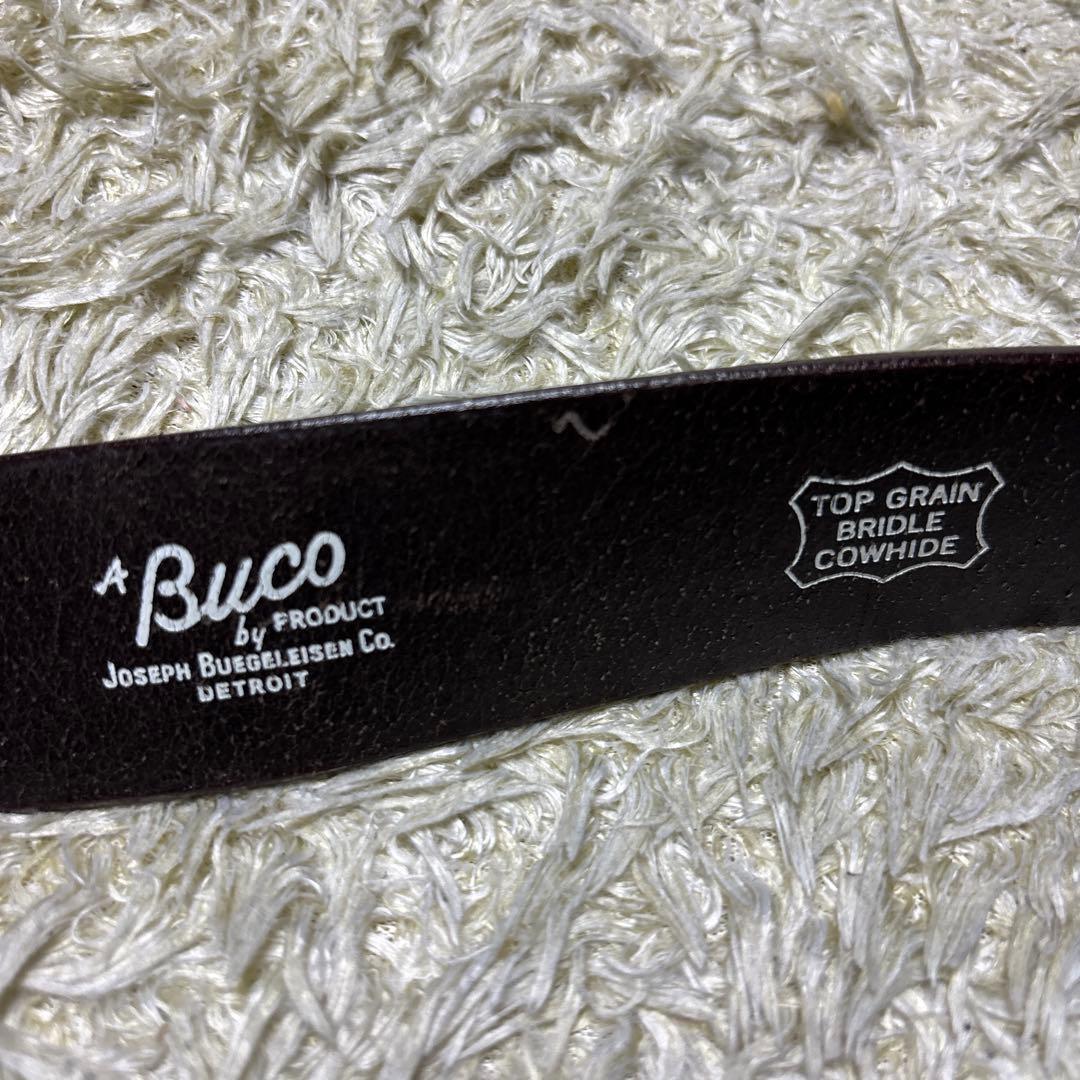 タグ付 リアルマッコイズ BUCO 本革レザー 太ベルト 28 ブラウン