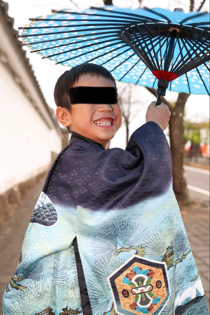 [即日発送します]七五三 男の子 7歳 着物和装セット