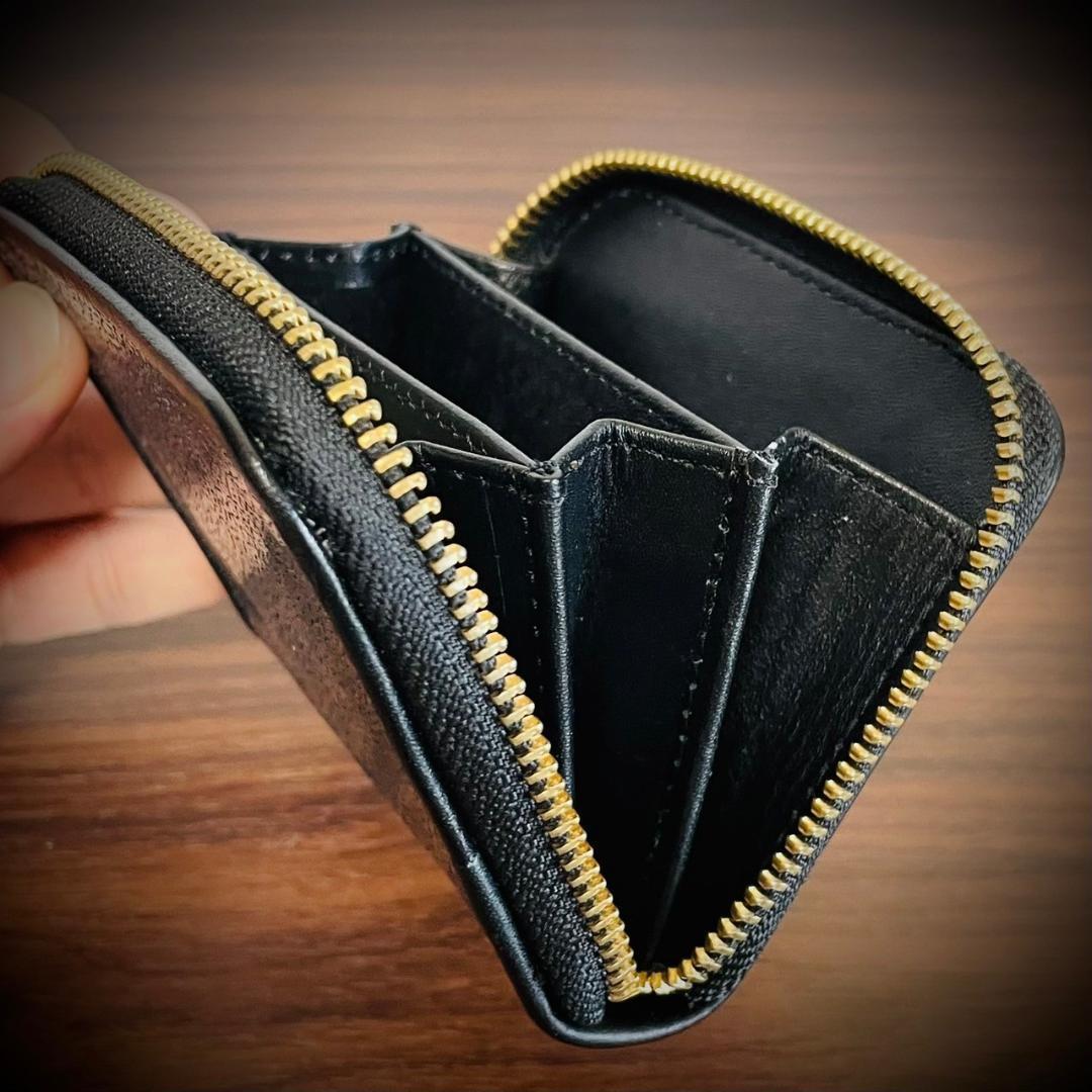 スティングレイ メンズ財布 ミニ財布 ガルーシャ 小銭入れ 黒 ブラック