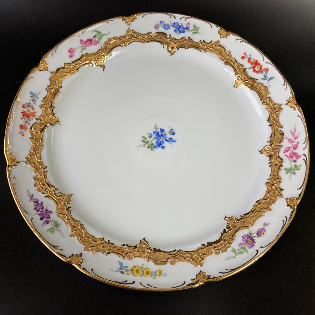 マイセン Bフォーム　スキャタードフラワー　大皿 トレイ サービング プレート