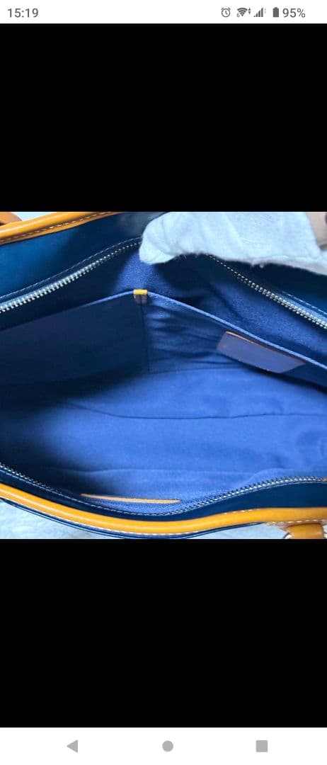 未使用✨キーファーノイ★Ciao チャオ★レザー★トートバッグ★ネイビー