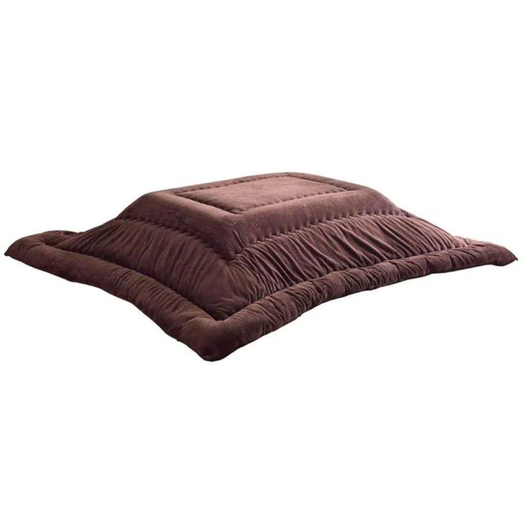 フランネルこたつ布団 150x90 掛·敷セット　ダークブラウン