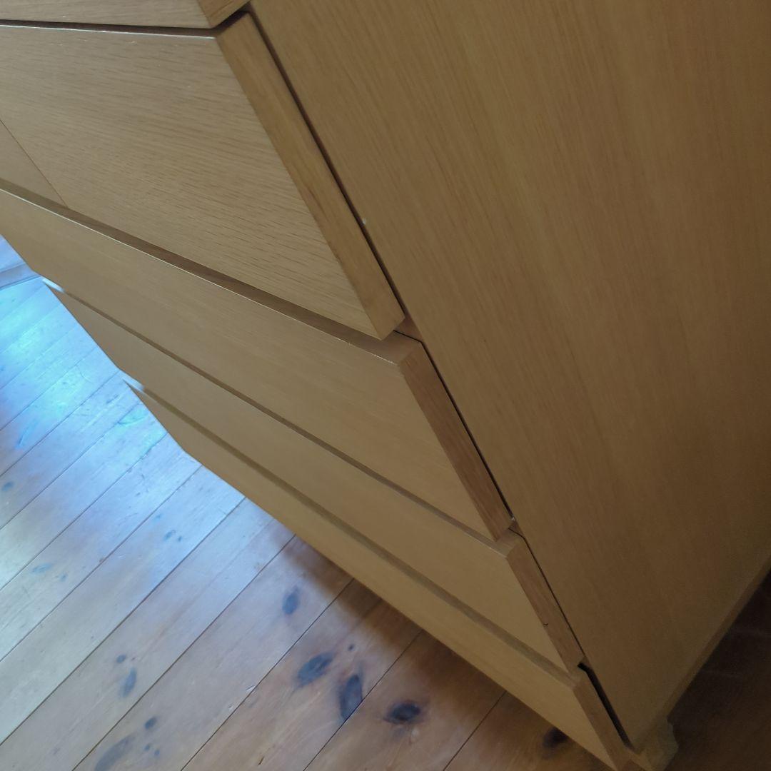 【送料込み】無印良品　オーク材チェスト4段　シンプル　人気家具　引き出し