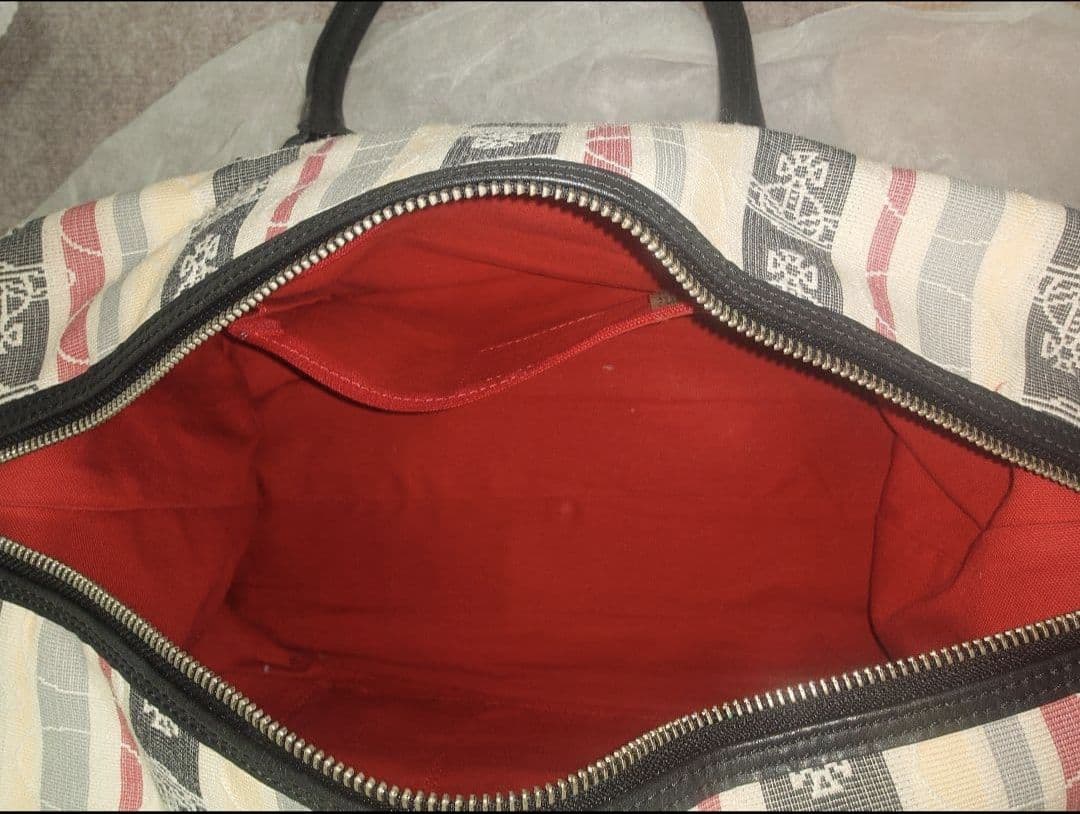 Vivienne Westwood　ストライプ柄ボストンバッグ