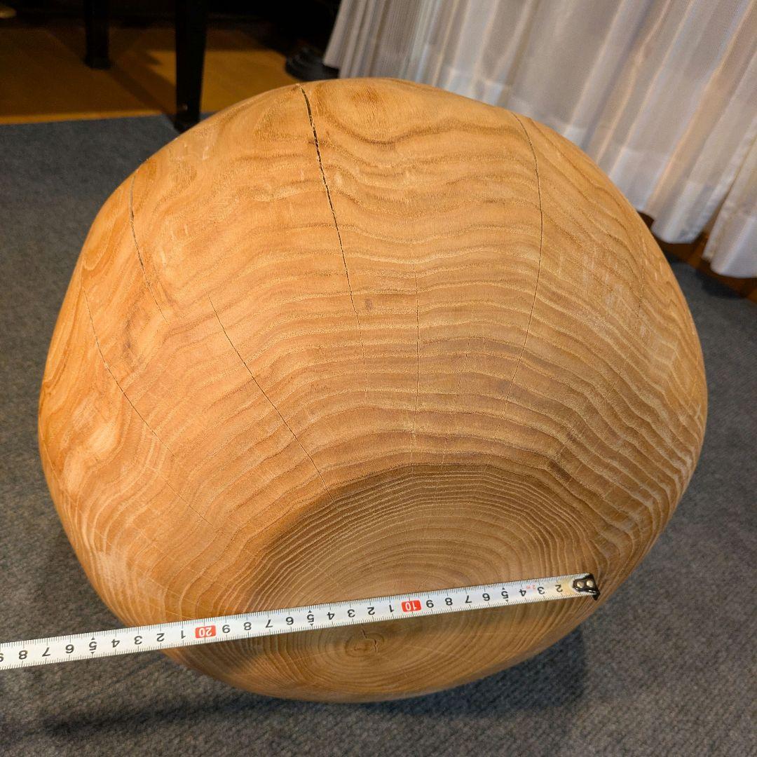 栗　天然木　丸型　高さ約30.5㎝