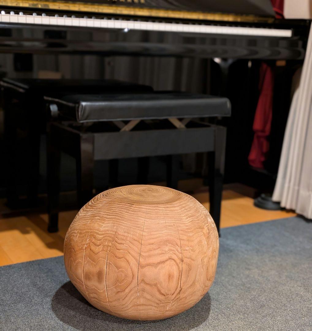 栗　天然木　丸型　高さ約30.5㎝