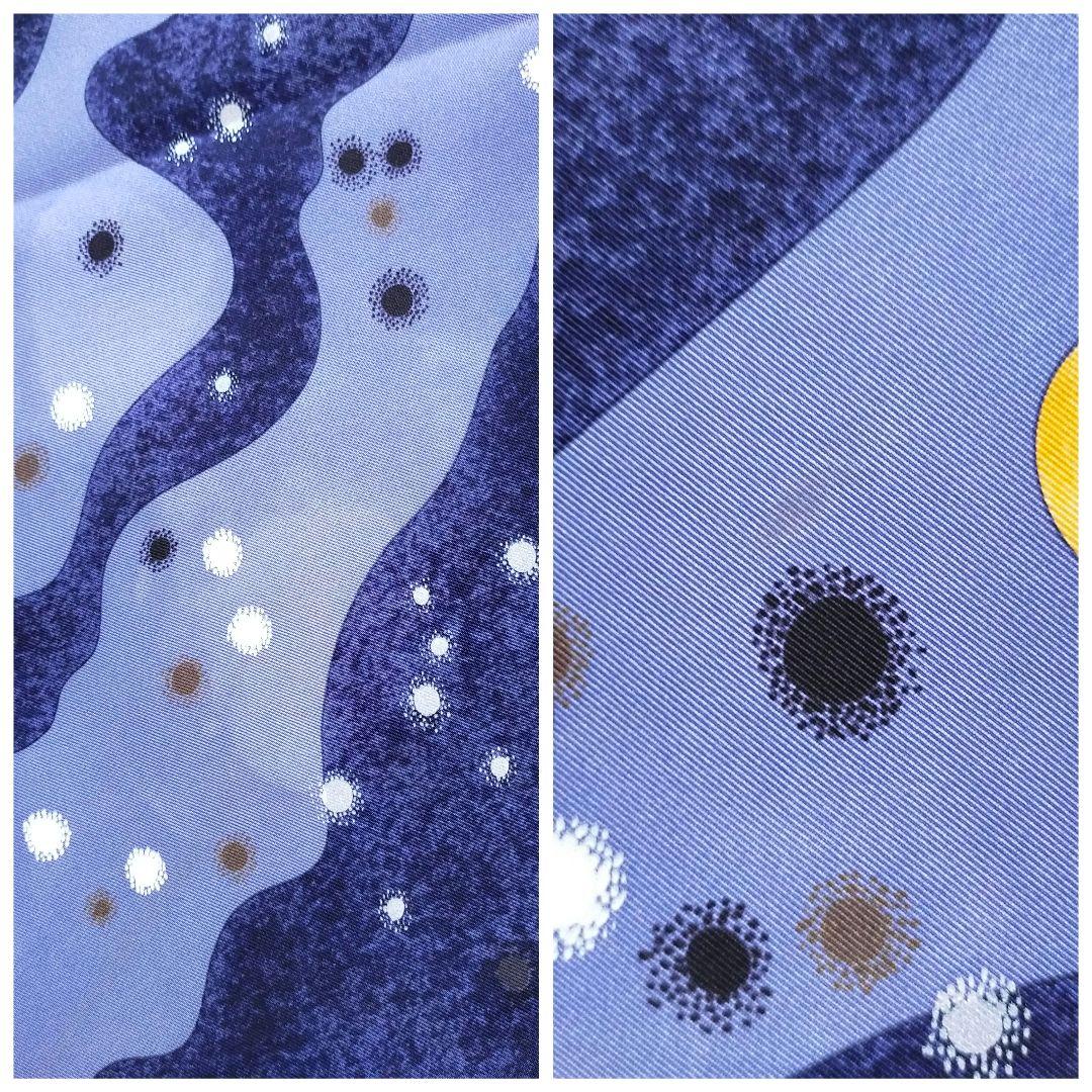 HERMES カレ90　la voie lactee 天の川 　スカーフ