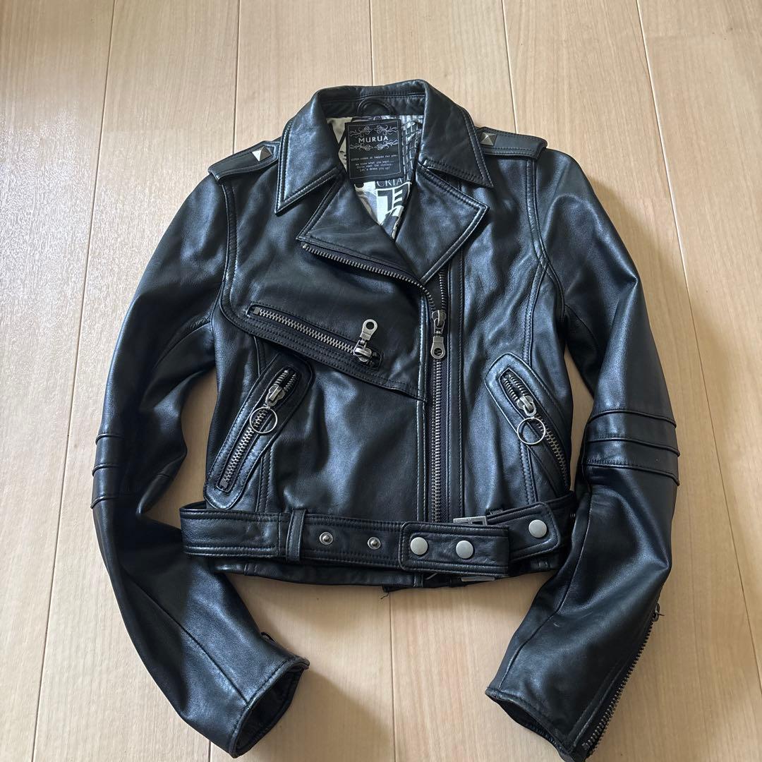 90s y2k パンク系 レザージャケット ナナ ライダース スタッズジャケット