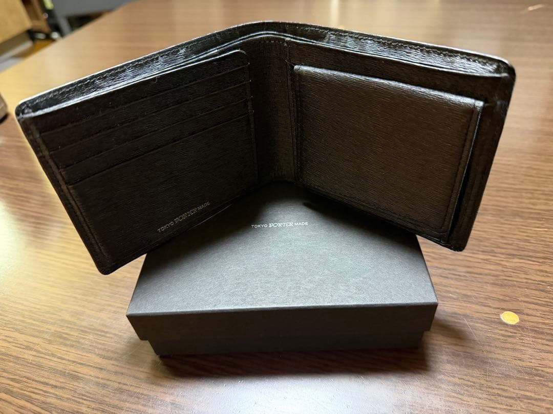 【最終価格】PORTER CURRENT二つ折り財布 ブラック052-02204