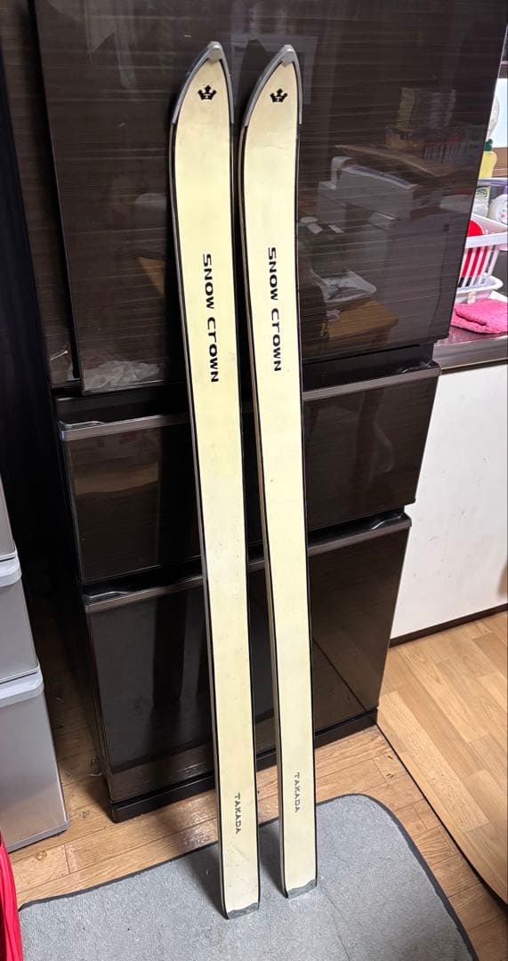 ビンテージ　スキー板(白)133cm 未使用品