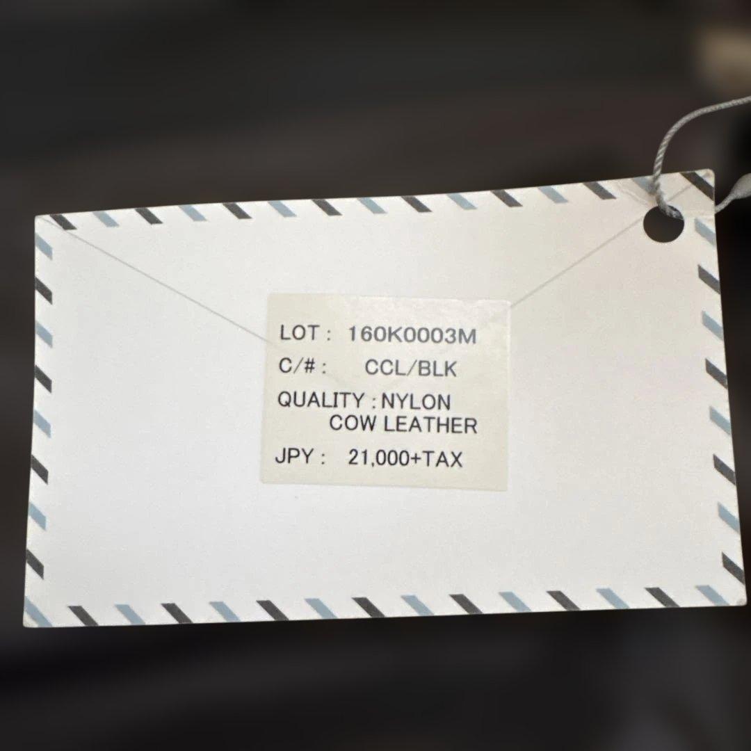 新品未使用　kiruna リュック ブラック　ナイロン　革　底安定　日本製