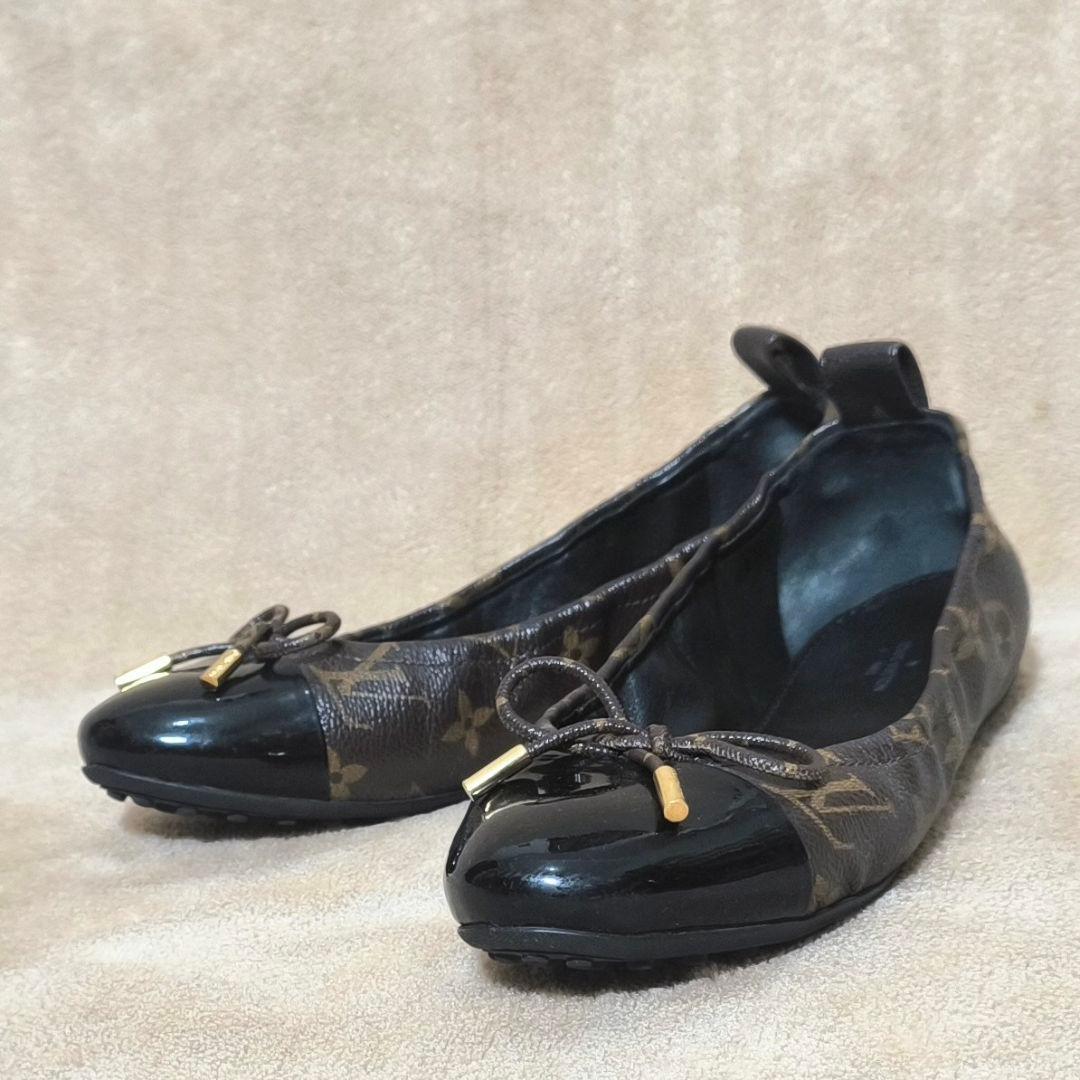 LOUIS VUITTON　モノグラム　バレリーナ　フラットシューズ　38サイズ